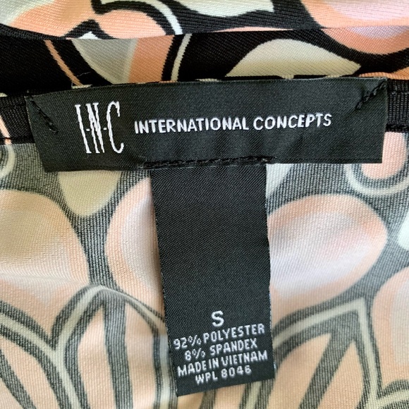 I.N.C. BLACK & PEACH MAXI DRESS - Picture 6 of 7